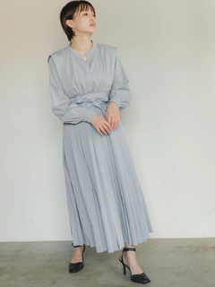LADYMADE(レディメイド) |サッシュベルトプリーツシャツワンピース