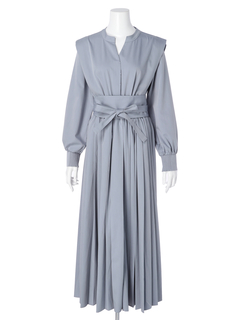 LADYMADE(レディメイド) |サッシュベルトプリーツシャツワンピース