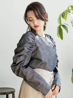 LADYMADE(レディメイド) |ギャザーショルダーデニムブラウス
