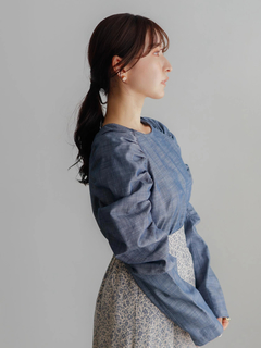 LADYMADE(レディメイド) |ギャザーショルダーデニムブラウス
