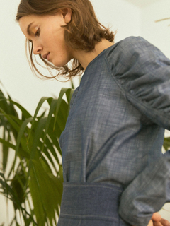 LADYMADE(レディメイド) |ギャザーショルダーデニムブラウス