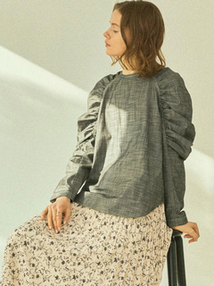 LADYMADE(レディメイド) |ギャザーショルダーデニムブラウス