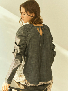 LADYMADE(レディメイド) |ギャザーショルダーデニムブラウス