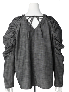 LADYMADE(レディメイド) |ギャザーショルダーデニムブラウス