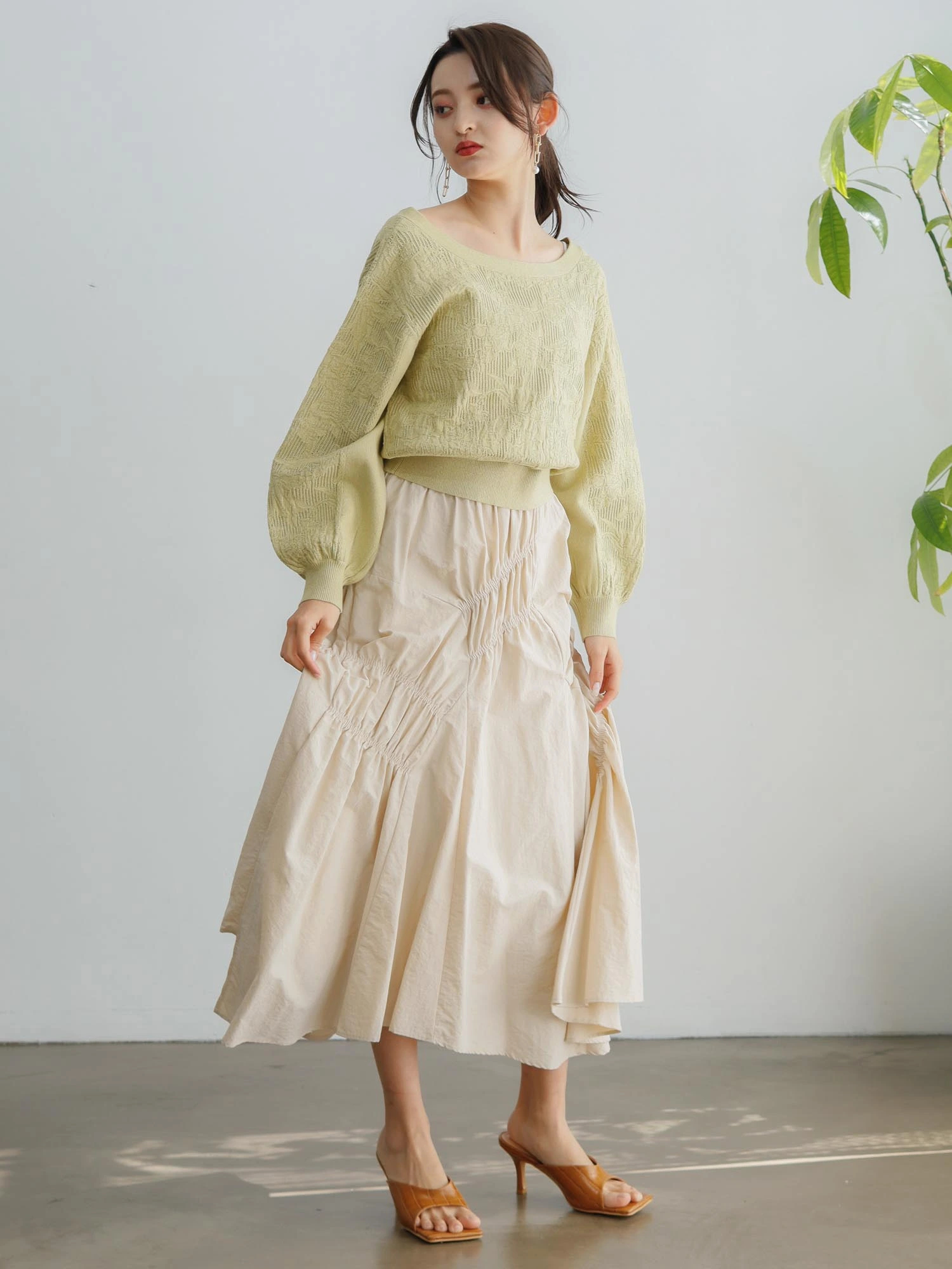 LADYMADE(レディメイド)| メッシュフラワーニットカーデ LADYMADE(レディメイド)| メッシュフラワーニットカーデ
