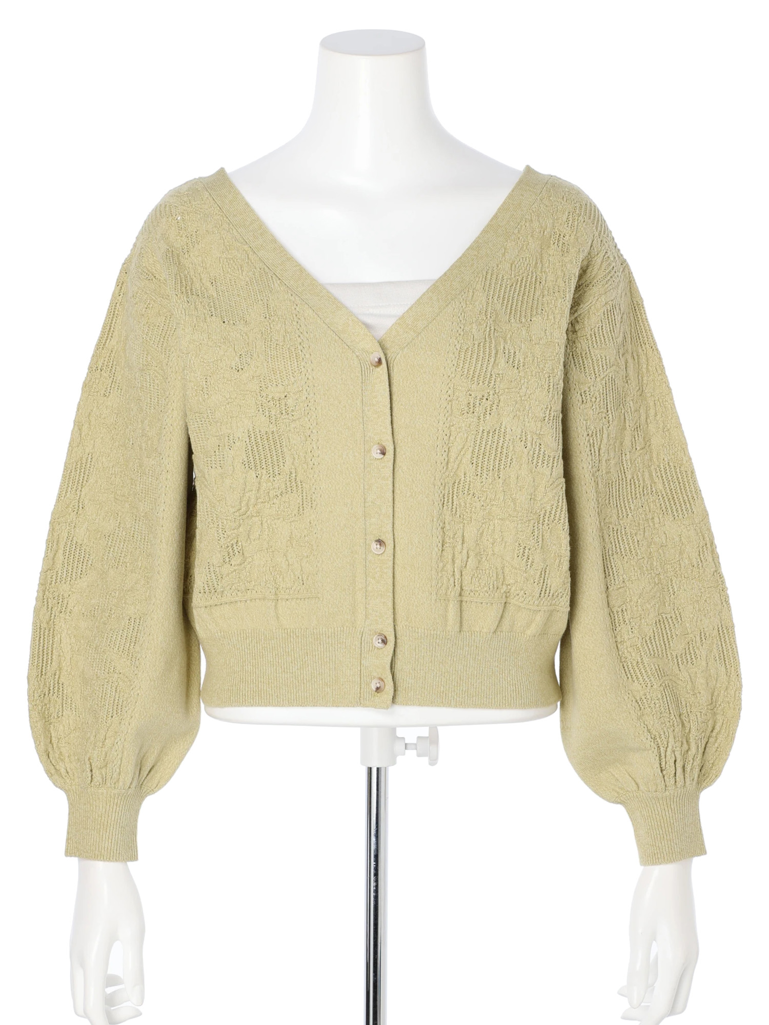 LADYMADE(レディメイド)| メッシュフラワーニットカーデ LADYMADE(レディメイド)| メッシュフラワーニットカーデ