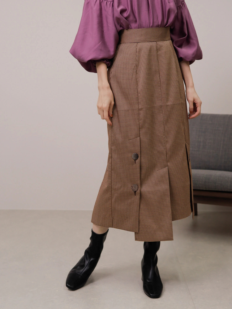 LADYMADE（レディメイド）｜ アシメヘムボタンタイトスカート 