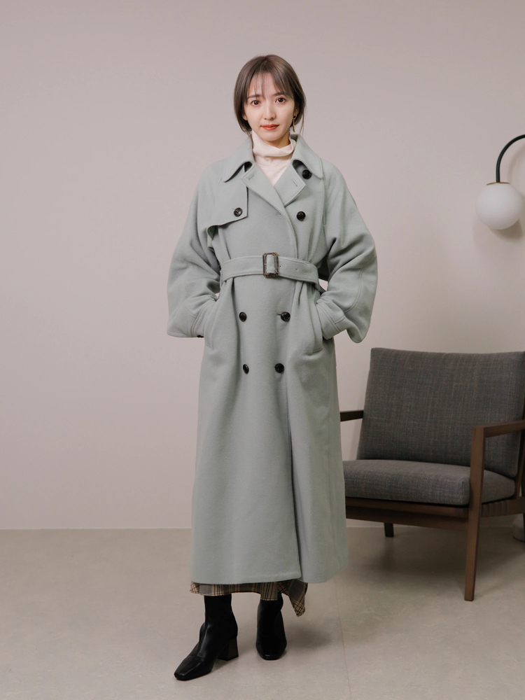 LADYMADE(レディメイド) |フリルヨークウールコート