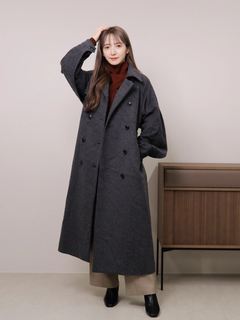 LADYMADE(レディメイド) |フリルヨークウールコート