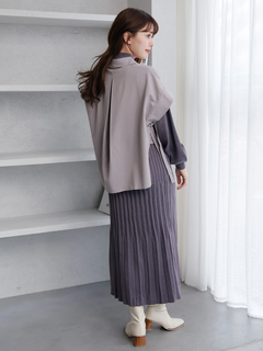 LADYMADE(レディメイド) |シャツベストレイヤードプリーツニットワンピース