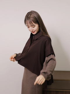 LADYMADE(レディメイド) |シャツベストレイヤードプリーツニットワンピース