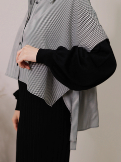 LADYMADE(レディメイド) |シャツベストレイヤードプリーツニットワンピース