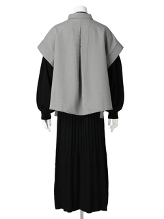 LADYMADE(レディメイド) |シャツベストレイヤードプリーツニットワンピース