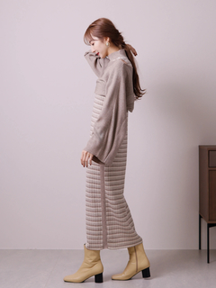 LADYMADE(レディメイド) |ショートニットレイヤードワンピース