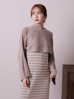 LADYMADE(レディメイド) |ショートニットレイヤードワンピース