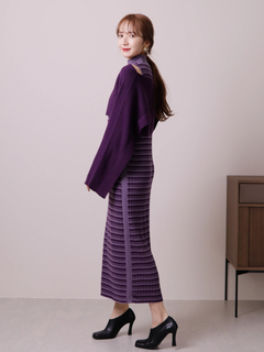 LADYMADE(レディメイド) |ショートニットレイヤードワンピース