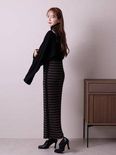 LADYMADE(レディメイド) |ショートニットレイヤードワンピース