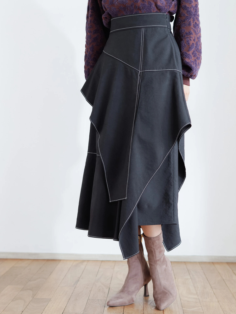 LADYMADE(レディメイド) |アシメレイヤード3Dスカート