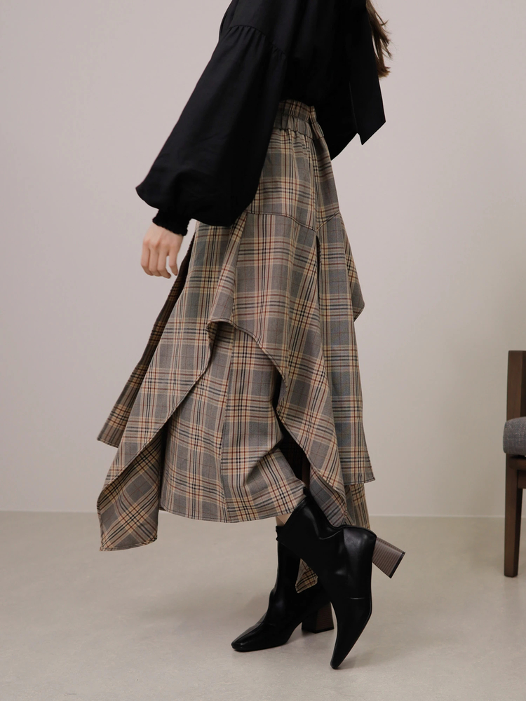 LADYMADE(レディメイド) |アシメレイヤード3Dスカート