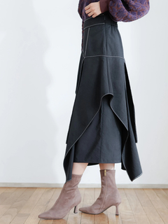 LADYMADE(レディメイド) |アシメレイヤード3Dスカート