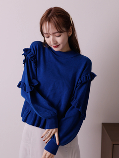 LADYMADE(レディメイド) |フリルヘムニットプルオーバー