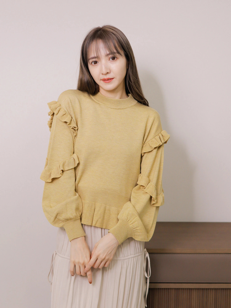 LADYMADE(レディメイド) |フリルヘムニットプルオーバー