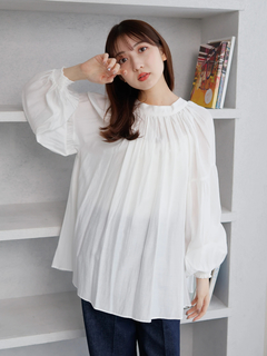 LADYMADE(レディメイド) |2WAYリボンギャザースリーブブラウス