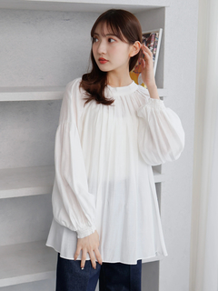 LADYMADE(レディメイド) |2WAYリボンギャザースリーブブラウス