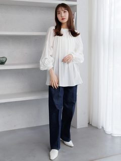 LADYMADE(レディメイド) |2WAYリボンギャザースリーブブラウス