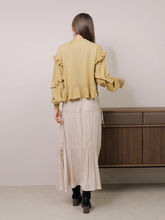 LADYMADE(レディメイド) |サイドリボンサテンティアードスカート