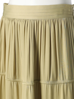 LADYMADE(レディメイド) |サイドリボンサテンティアードスカート