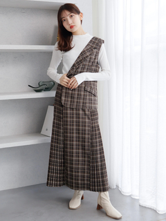 LADYMADE(レディメイド) |ベストレイヤードサイドプリーツスカート