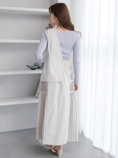 LADYMADE(レディメイド) |ベストレイヤードサイドプリーツスカート