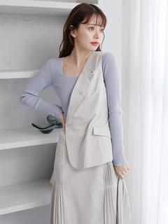 LADYMADE(レディメイド) |ベストレイヤードサイドプリーツスカート