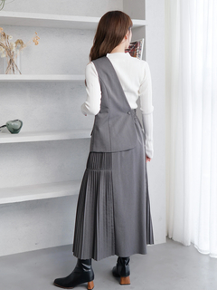 LADYMADE(レディメイド) |ベストレイヤードサイドプリーツスカート