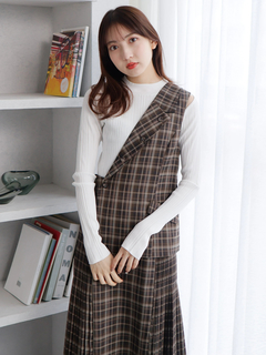 LADYMADE(レディメイド) |ベストレイヤードサイドプリーツスカート