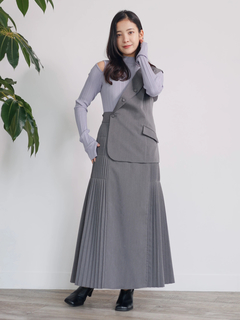 LADYMADE(レディメイド) |ベストレイヤードサイドプリーツスカート