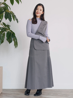 LADYMADE(レディメイド) |ベストレイヤードサイドプリーツスカート