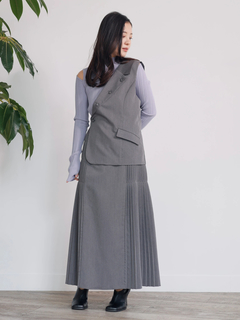 LADYMADE(レディメイド) |ベストレイヤードサイドプリーツスカート