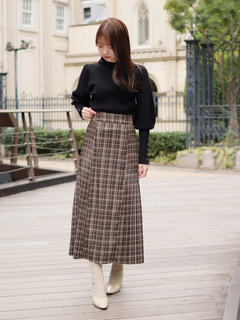 LADYMADE(レディメイド) |ベストレイヤードサイドプリーツスカート