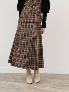 LADYMADE(レディメイド) |ベストレイヤードサイドプリーツスカート