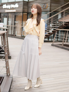 LADYMADE(レディメイド) |ベストレイヤードサイドプリーツスカート