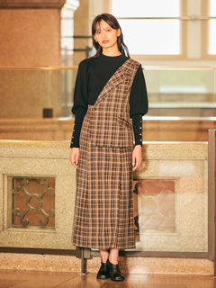 LADYMADE(レディメイド) |ベストレイヤードサイドプリーツスカート