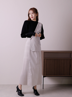 LADYMADE(レディメイド) |ベストレイヤードサイドプリーツスカート