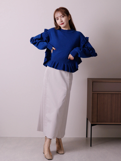 LADYMADE(レディメイド) |ベストレイヤードサイドプリーツスカート