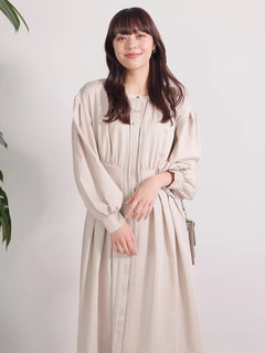 LADYMADE(レディメイド) |ボリュームスリーブウエストタックシャツワンピース