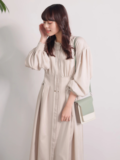 LADYMADE(レディメイド) |ボリュームスリーブウエストタックシャツワンピース