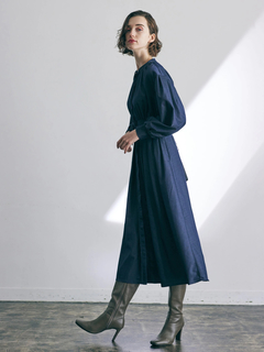 LADYMADE(レディメイド) |ボリュームスリーブウエストタックシャツワンピース