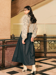 LADYMADE(レディメイド) |レザーライクトリコットロングスカート