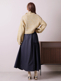 LADYMADE(レディメイド) |レザーライクトリコットロングスカート